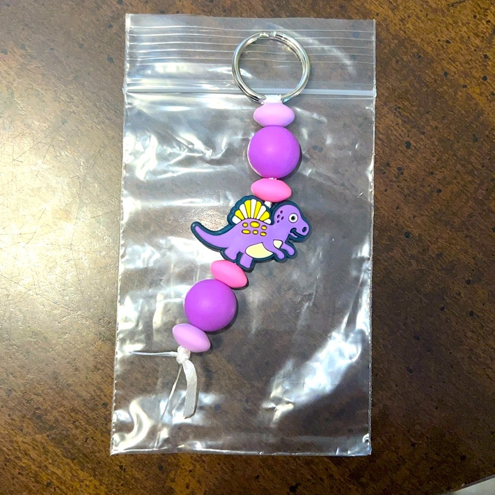 Hand-Made Dinosaur Keychain